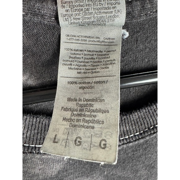 Gorillaz Band Graphic T Shirt Large Gildan Heavy Cotton Black Tie Dye Tee - Picture 11 of 12